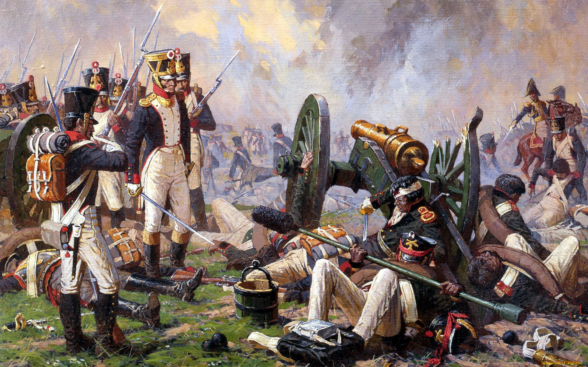 ,  , uniform, averyanov, alexander, courage, canon, soldier, war, artillerie, napoleon